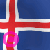 Island-Landesflagge Elgato Streamdeck und Loupedeck animierte GIF-Symbole als Hintergrundbild für die Tastenschaltfläche